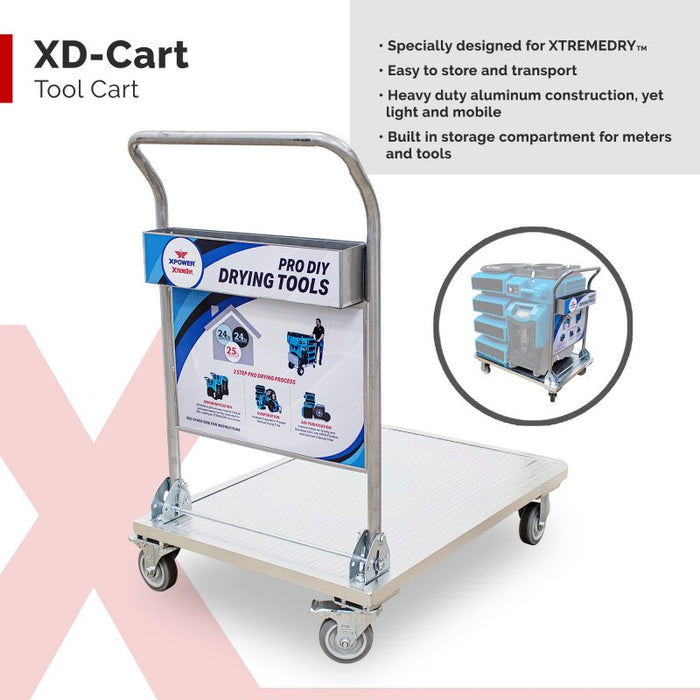 XTREMEDRY® Sahara Complete DIY Pro-Drying System, Air Mover, Dehumidifier, HEPA Air Scrubber, Transport Cart, HEPA