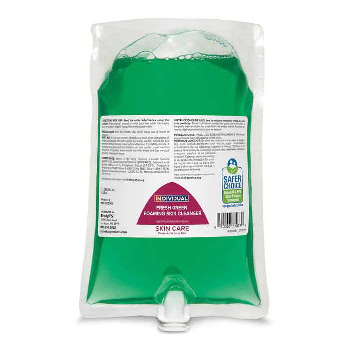 Hand Soap | Green Foaming | Case of 6 X 1000 ML | Dispenser Not Included