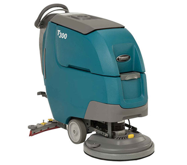 Tennant T300 | 20" Walk Behind Disk Floor Scrubber, Battery, Pad Assist