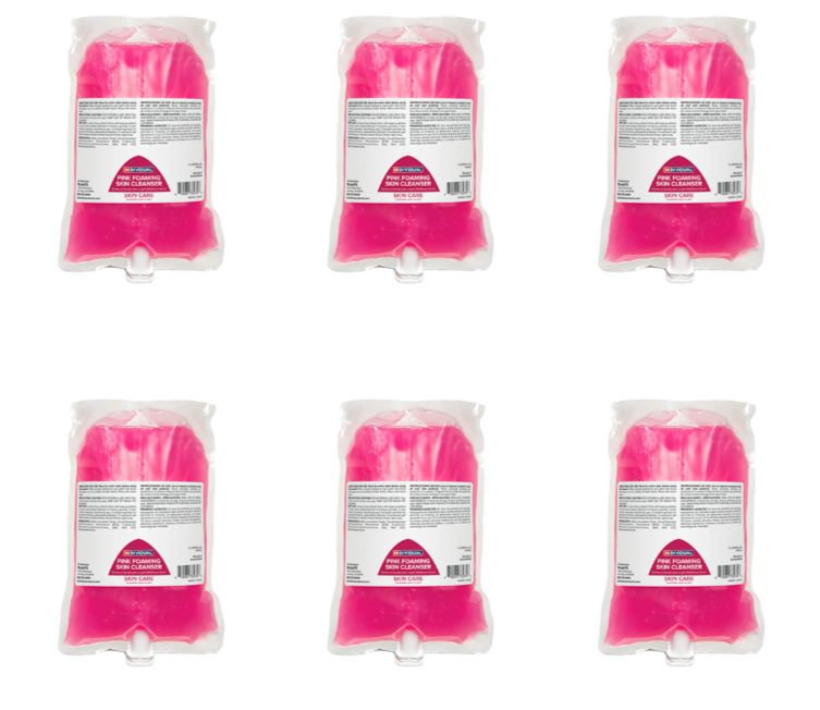 Hand Soap | Pink Foaming | Case of 6 X 1000 ML | Dispenser Not Included