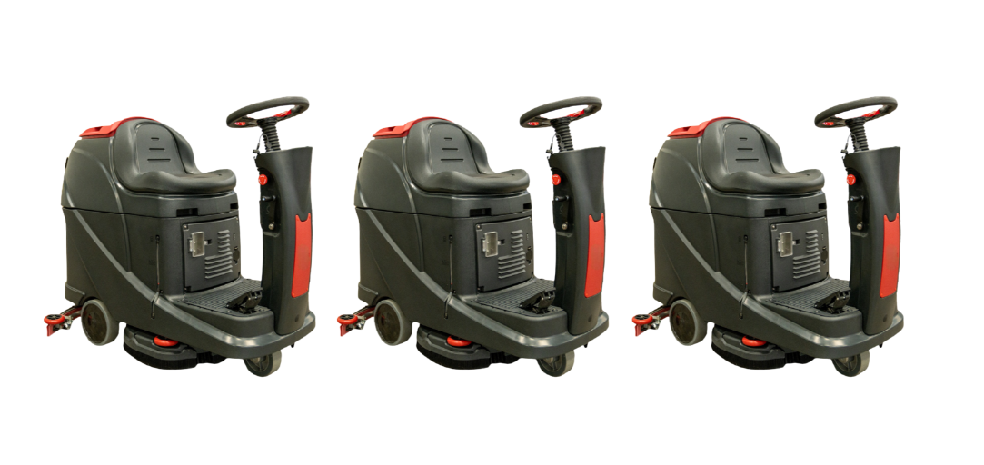 Floor Scrubber | 20" | Ride On Disk | Battery | SweepScrub SS530R | 3 Pack