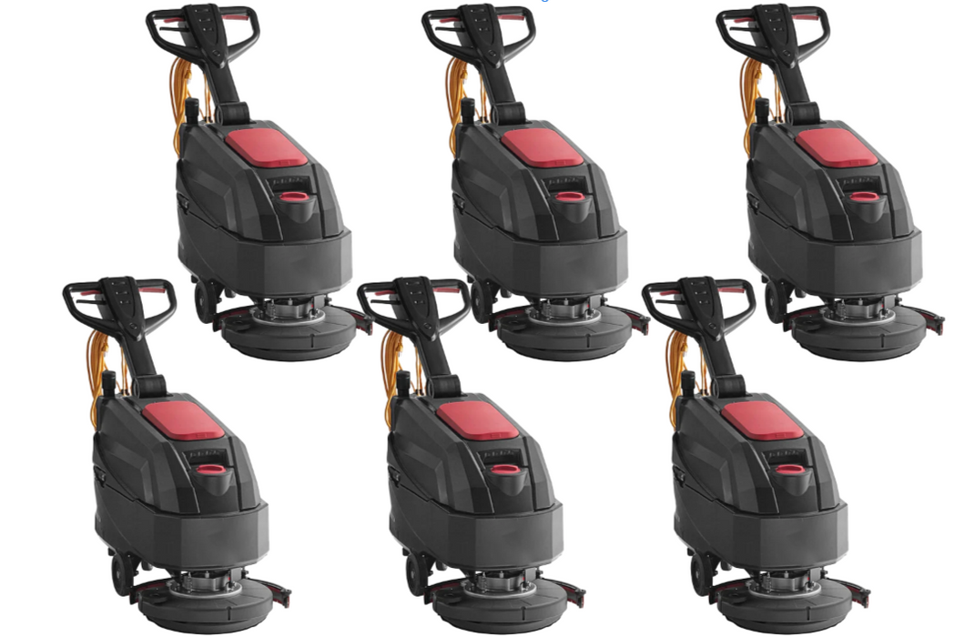 Floor Scrubber | 17" Walk Behind Disk | Electric | Pad Assist | SweepScrub SS4335C | 6 Pack