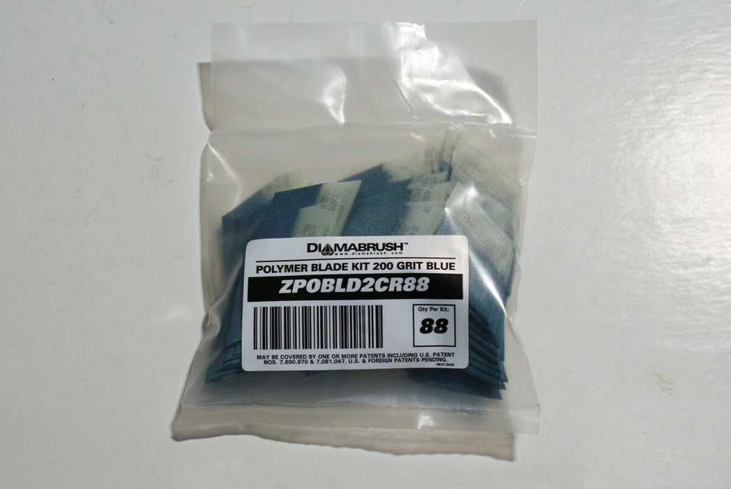 Diamabrush Polymer Replacement Blades | 200 Grit Blue