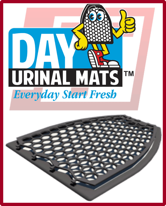 Diamond Shape Urinal Mat System (Black) 12/case